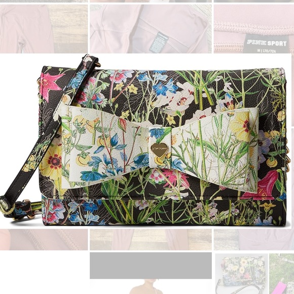 🌎2/$66~NWT Betsey Johnson Dani Floral Crossbody with Bow - Picture 5 of 14